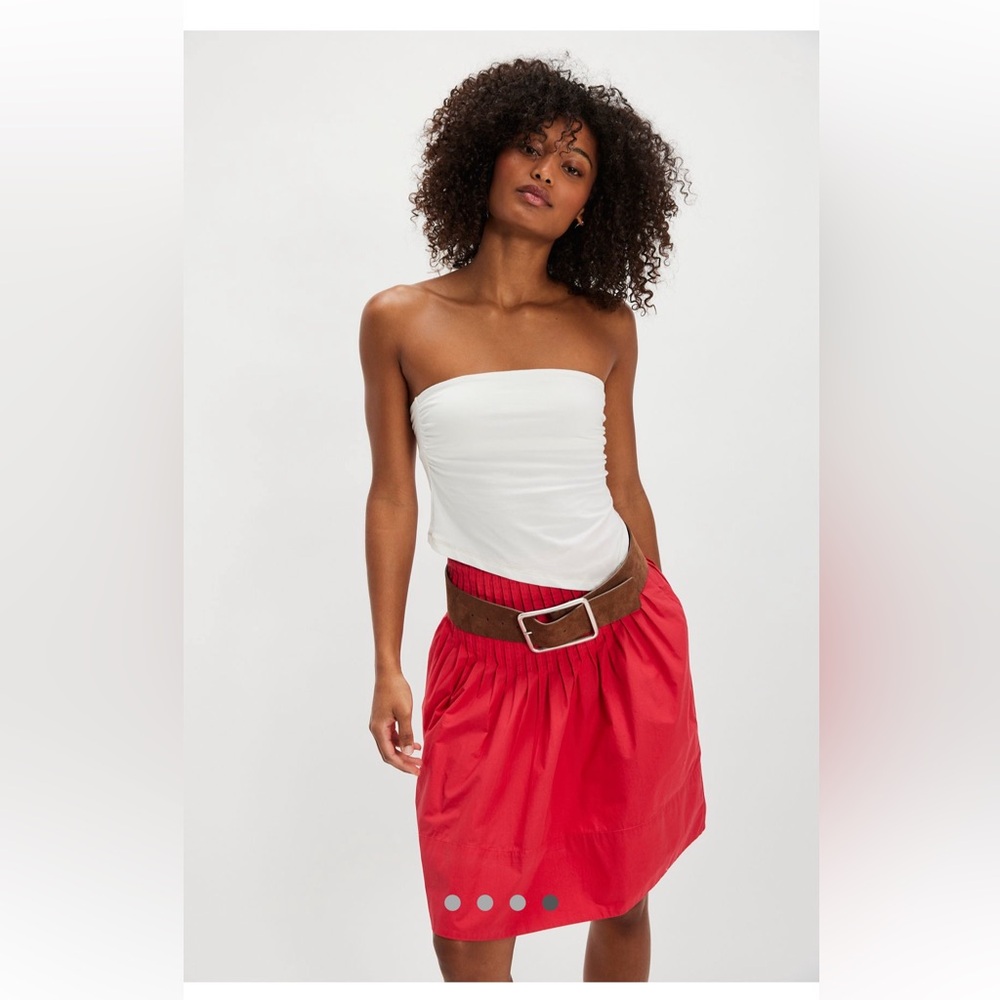 NWT Free People Peyton Pintuck MIDI Skirt